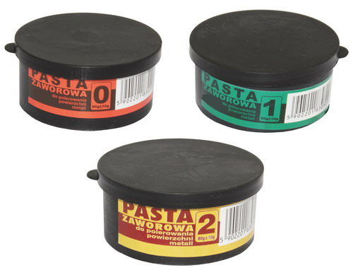 Pasta na ventily 0 1 2 Hlava valca ventilu na leštenie kovu 3x 60g