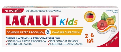 Lacalut Kids Zubná pasta pre deti od 2-6 rokov