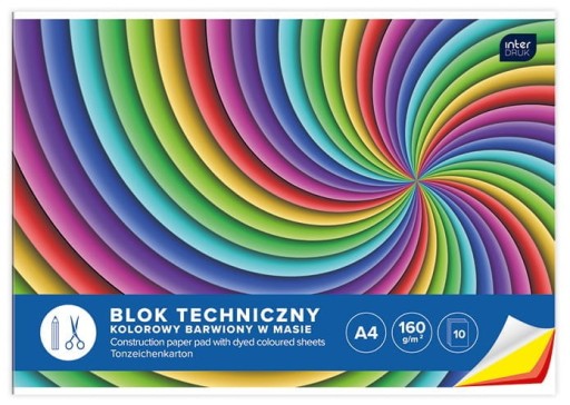 A4 FAREBNÝ TECHNICKÝ BLOK TLAČ