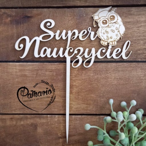 Super učiteľ Topper s Dňom učiteľov sovy