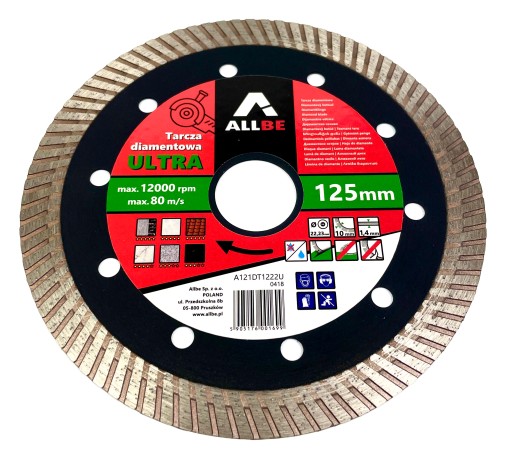 DIAMANTOVÝ DISK PRE ŽELEZOBETÓN 125X10X22,2