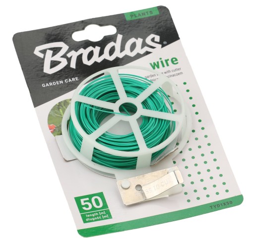ZÁHRADNÍCKY DRÔT S POVLAKOVANÝM PVC S FRÉZAM 50 m