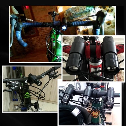 PREDNÁ LAMPA LED BIKE SVETLO + DRŽÁK