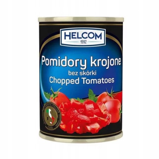 Helcom Paradajky rezané bez šupky, 425 ml