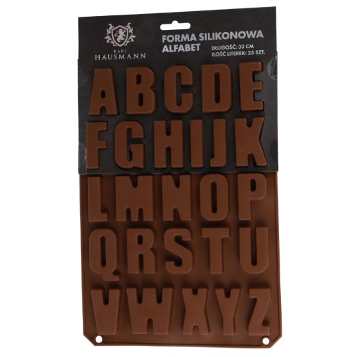 SILIKÓNOVÁ FORMA NA ČOKOLÁDY PÍSMENA ABECEDY 33cm