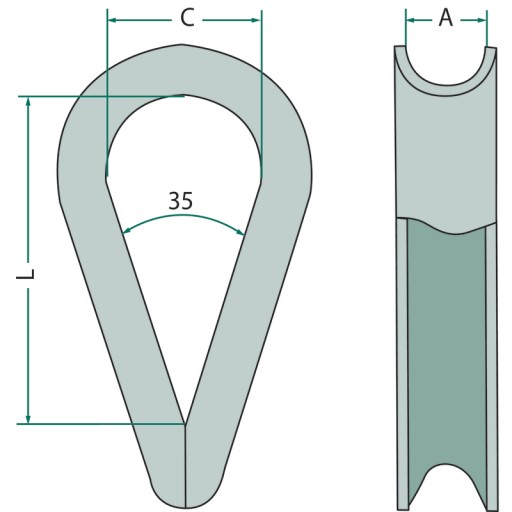 Chomątko 5mm 22mm 14mm 460840-05 ŽULA