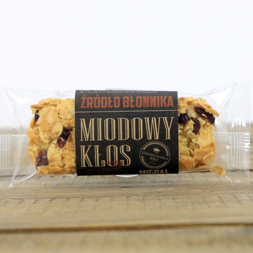 Łysoń medová tyčinka, bez cukru, mandle, brusnice, 45g