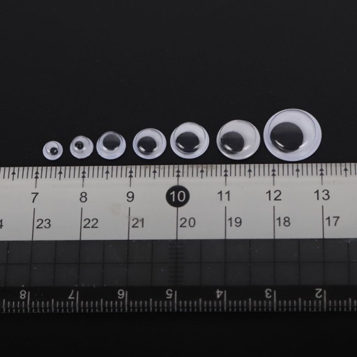 Okrúhle pohyblivé oká 4-12mm v krabičke 7 veľkostí, 200 kusov
