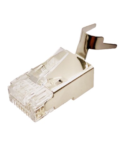 Zástrčka RJ45, kategória 6A, s krytom, tienená, AWG 22-24, pre hrubé káble, 1 kus