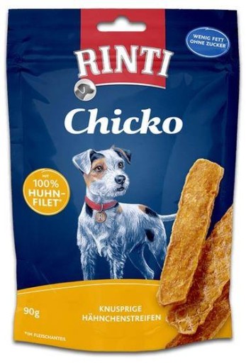 Rinti Chicko Mäsové prúžky 97% KURACIE 90g.