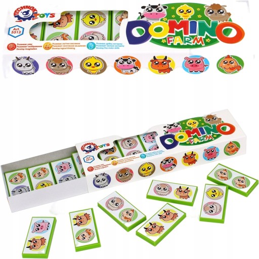 Domino Farm Technok Vzdelávacia hra pre deti