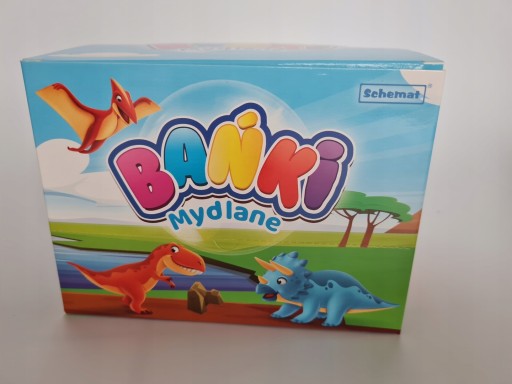 farebné mydlové bubliny 60 ml DINOSAURY 12 ks