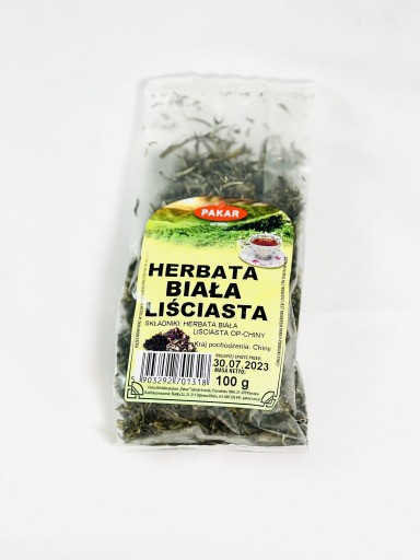 Pakar biely listový čaj 100g