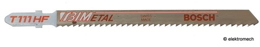 List do priamočiarej píly BOSCH T111HF, drevo, kov