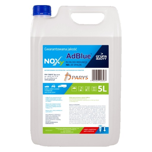 ADBLUE NOXY CATALYTIC ADIITIVE DIESEL 5L + FUNNY