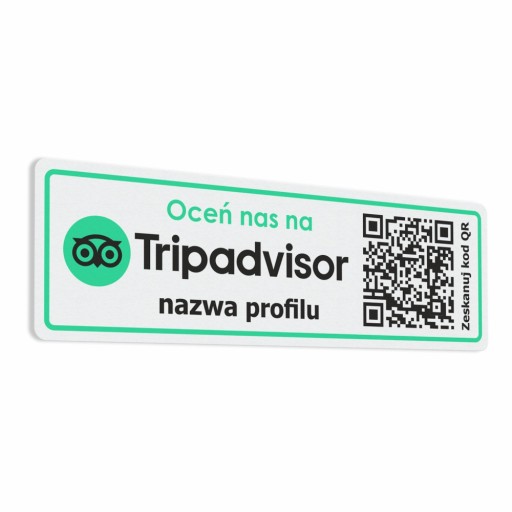 Ohodnoťte nás na Tripadvisore QR – nálepka 7x22