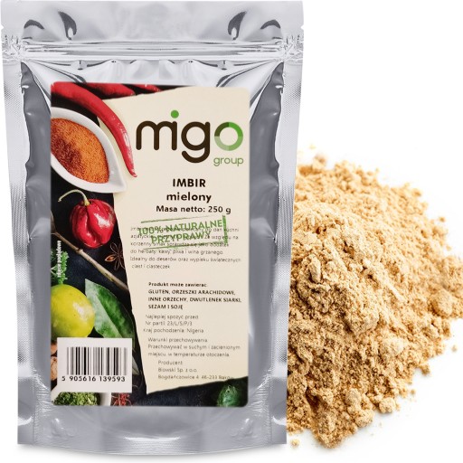 ZÁZVOR MLETÝ 250g Prírodný, Korenie - MIGOskupina