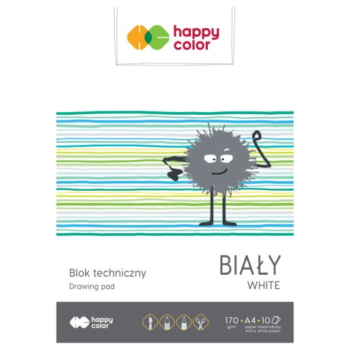 Technický blok Happy Color - A4, 170 g, 10 listov.