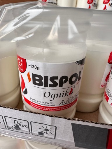 Vložka do sviečok Ognik cca 2 dni 130g Bispol WP2