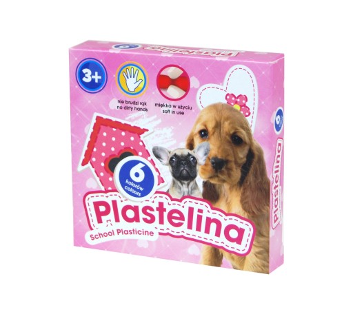 Plastelína 6 farieb Astra Dogs