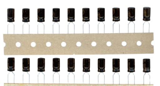 100uF 10V 100 µF 10 V LELON (20 KS) ELEKTROLYTICKÝ KONDENZÁTOR