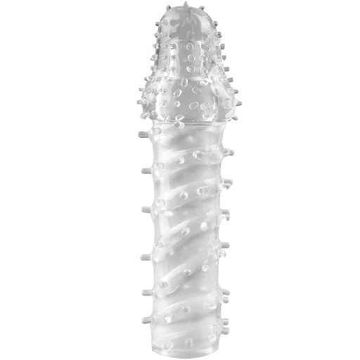 Gélový obal na penis s hrotmi, pohladí vagínu