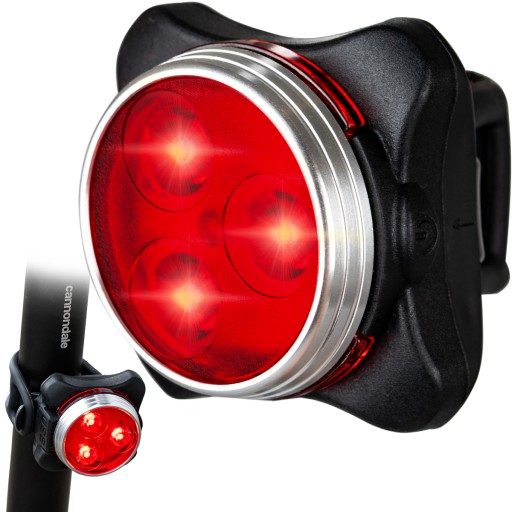 LED ZADNÁ BICYKLE LAMPA USB zadná + BATÉRIA