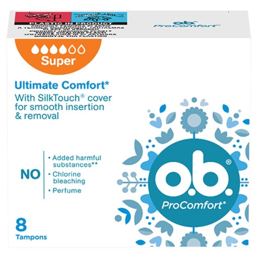 O.B. ProComfort SUPER hygienické TAMPÓNY 8 kusov