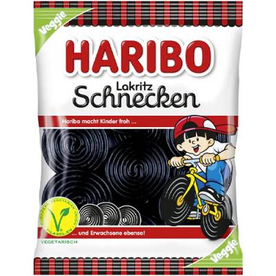 Haribo Lakritz Schnecken Jelly fazuľa 175g
