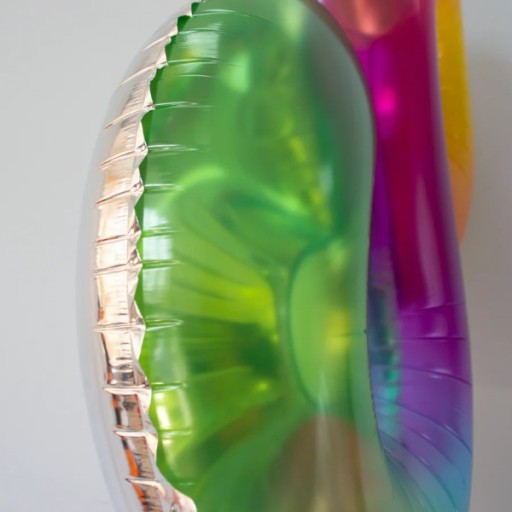 OMBRE fóliový balón číslo 7 narodeninový dúhový XXL