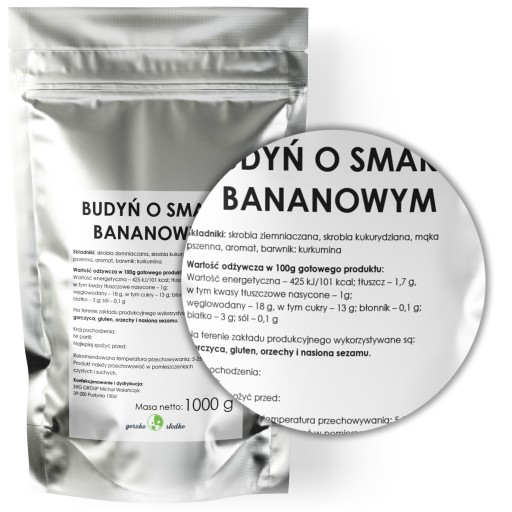 BANÁNOVÝ PUDDING puding práškový 1kg