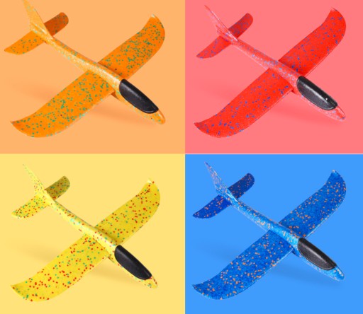 Veľký EPP FOAM LIETADOVÝ klzák LED LAUNCHER