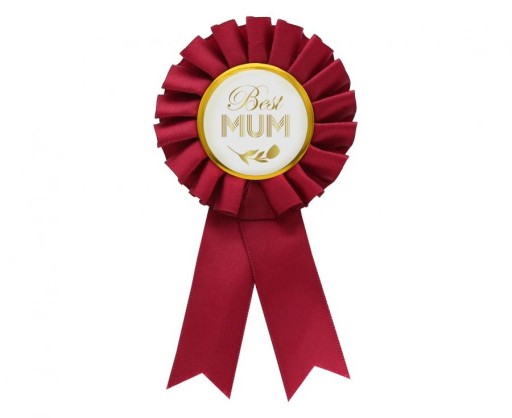 COTILION 16cm - BEST MUM PIN - Bordová červená - 1 ks GODAN