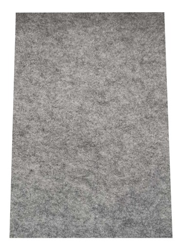 FILTOVÁ PODLOŽKA na vystrihovanie pod stoličky, nábytok, stoly, ŠEDÁ, 100 x 120 mm