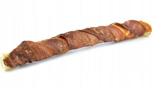 MACED Natural ŽUVAČKA pre psov KOST omotaná KAČIČKOU 25cm 80g