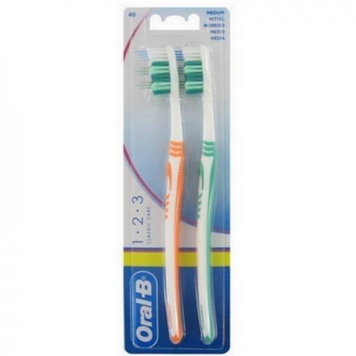 Dvojitá zubná kefka Oral-B 1-2-3