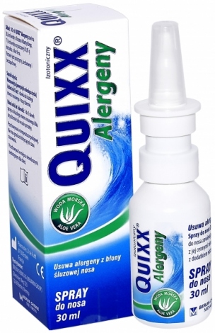 Quixx allergens izotonický nosový sprej 30 ml