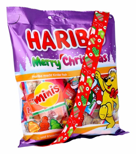 HARIBO MINIS Ovocie Marshmallows Gummies Christmas MIX VIANOČNÝ DEŇ