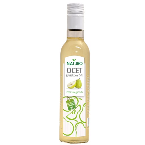 Hruškový ocot 5% Ekologický prírodný pre vegánov 250ml / Naturo