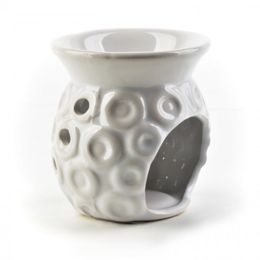 Horák na vonný olej, keramický, Avril White 7,0xv7,5cm, Mondex