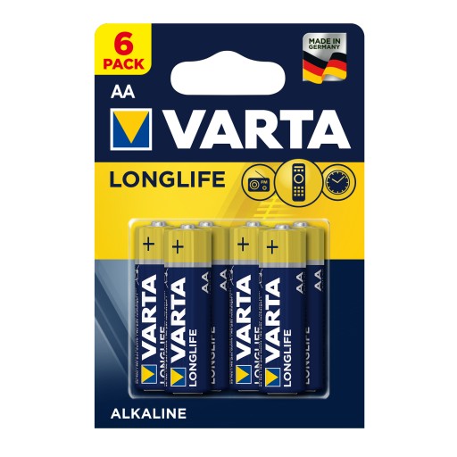 Batéria Varta Longlife AA - 6ks LR6
