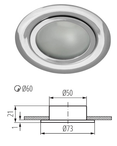 GAVI CT-2116 B C svietidlo halogénové
