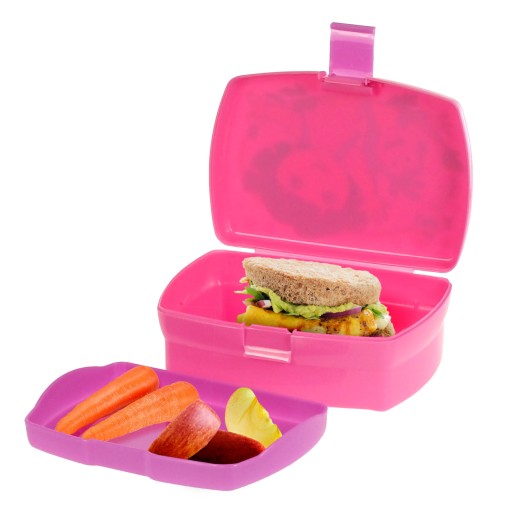 LUNCHBOX s priehradkou a podnosom DORA Róż