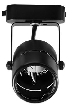 Pásový reflektor s objímkou GU10, 60 mm, čierny