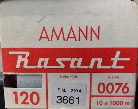 Nite Amann Rasant, farba 3661, šedá 120/1000