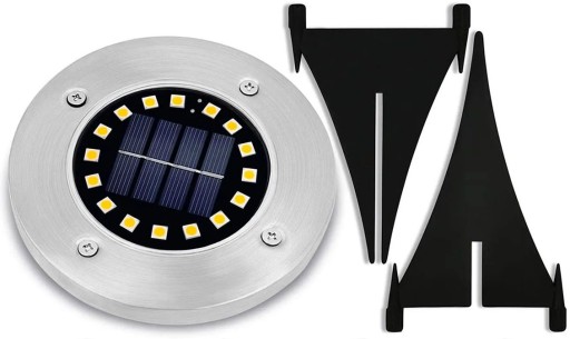 COLD LED ploché zemné solárne svietidlo 16 LED na trávniky, P-216