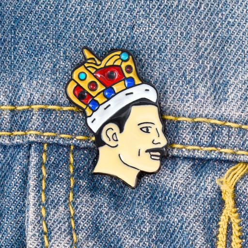 Kovový odznak Freddieho Mercuryho Kinga