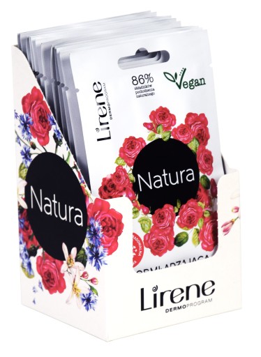 LIRENE NATURA ECO VEGÁNSKA OMLADZUJÚCA TVÁROVÁ MASKA BIO LÁTKA x12