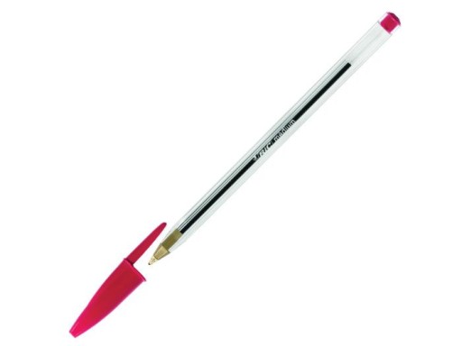 BIC CRISTAL MEDIUM ČERVENÝ GUĽOVÝ BOT S ČIAPKOM ŠKOLA 1,0 mm