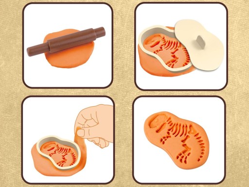 Plastová pasta z dinosaurov hracie cesto ZA4778